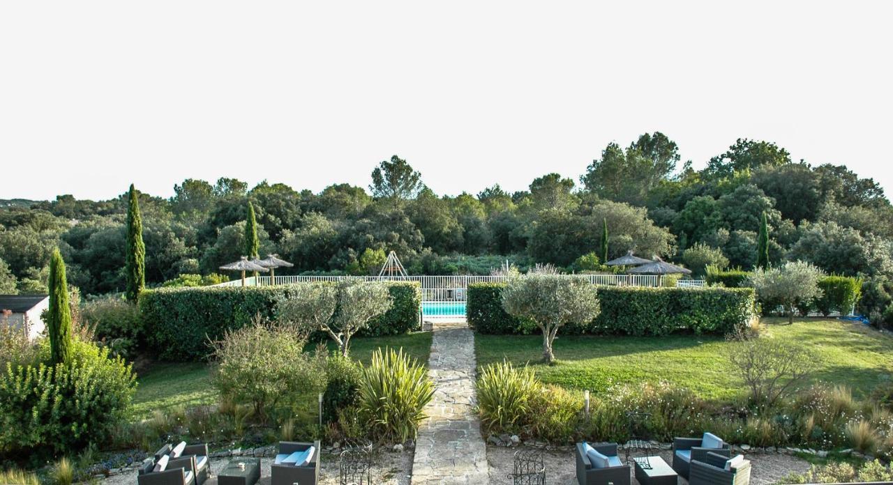 Hotel Restaurant Le Gardon - Pont Du Gard Collias Exterior foto